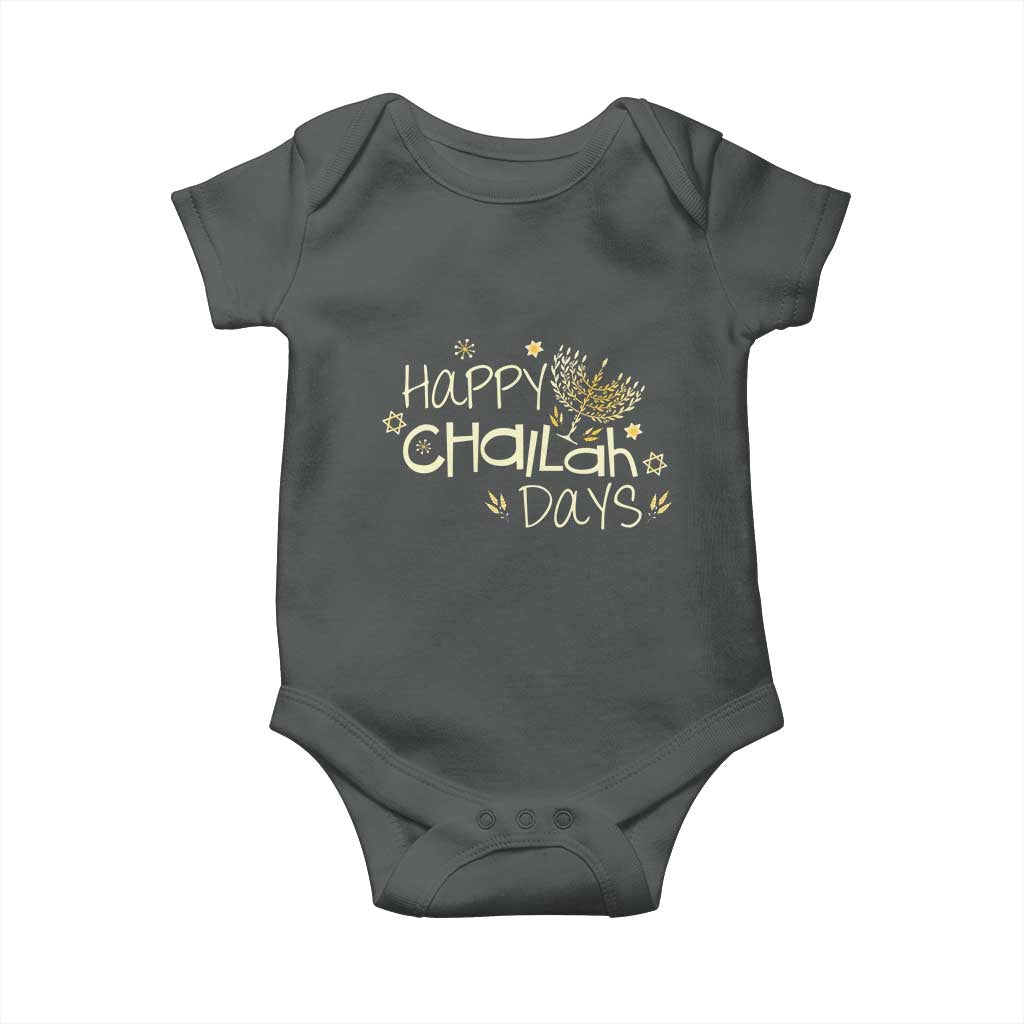 Funny Hanukkah Festival Of Lights Baby Onesie Happy Challah Days - Wonder Print Shop