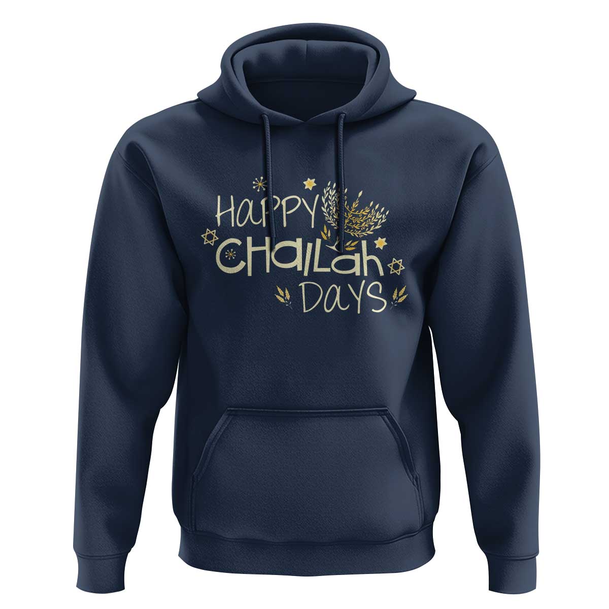 Funny Hanukkah Festival Of Lights Hoodie Happy Challah Days - Wonder Print Shop