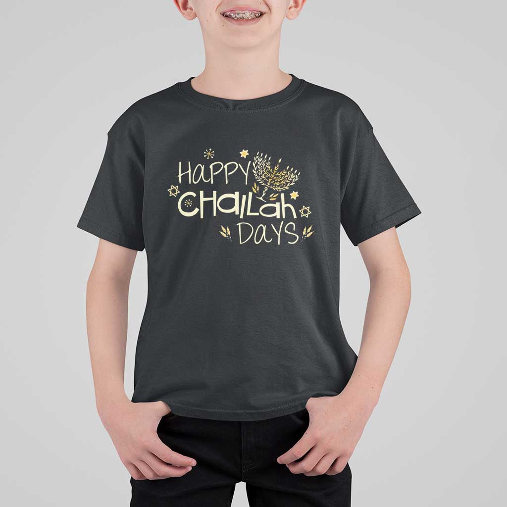 Funny Hanukkah Festival Of Lights T Shirt For Kid Happy Challah Days - Wonder Print Shop