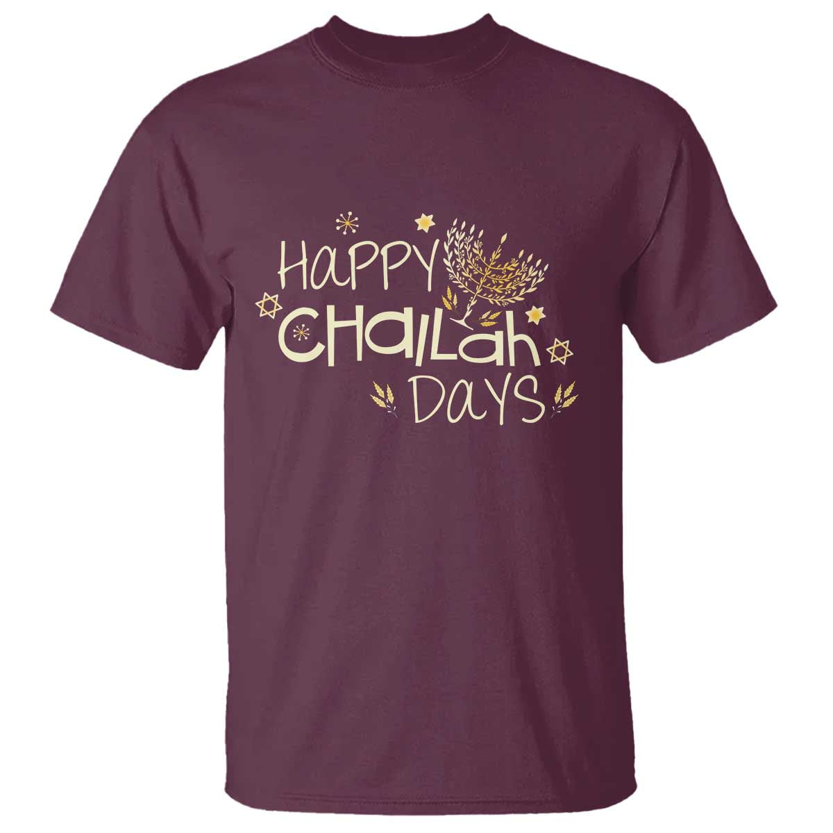 Funny Hanukkah Festival Of Lights T Shirt Happy Challah Days - Wonder Print Shop