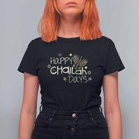 Funny Hanukkah Festival Of Lights T Shirt For Women Happy Challah Days - Wonder Print Shop