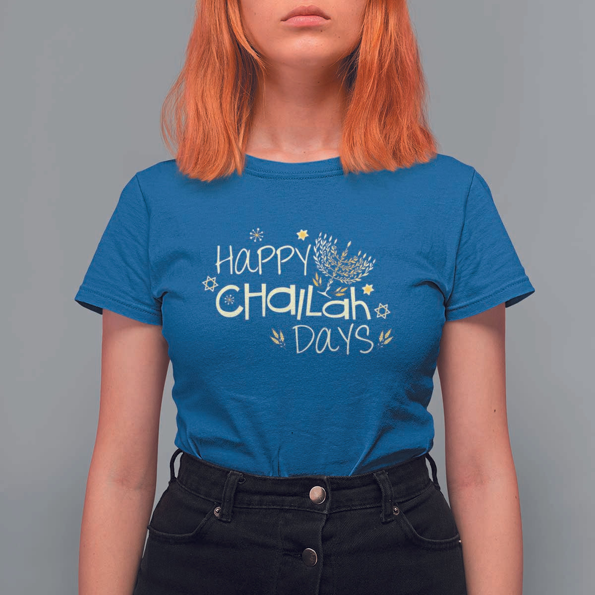 Funny Hanukkah Festival Of Lights T Shirt For Women Happy Challah Days - Wonder Print Shop