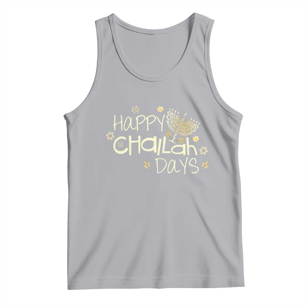 Funny Hanukkah Festival Of Lights Tank Top Happy Challah Days - Wonder Print Shop