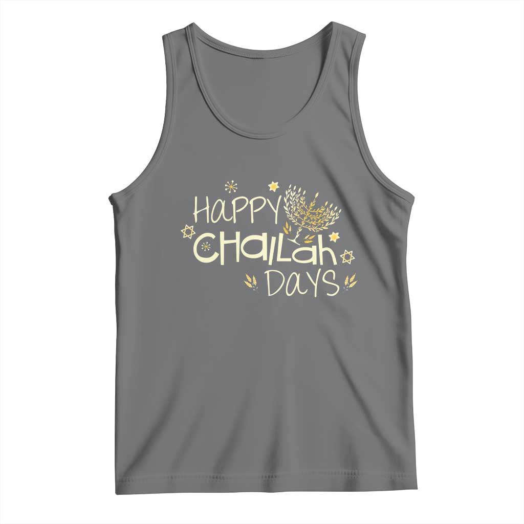 Funny Hanukkah Festival Of Lights Tank Top Happy Challah Days - Wonder Print Shop