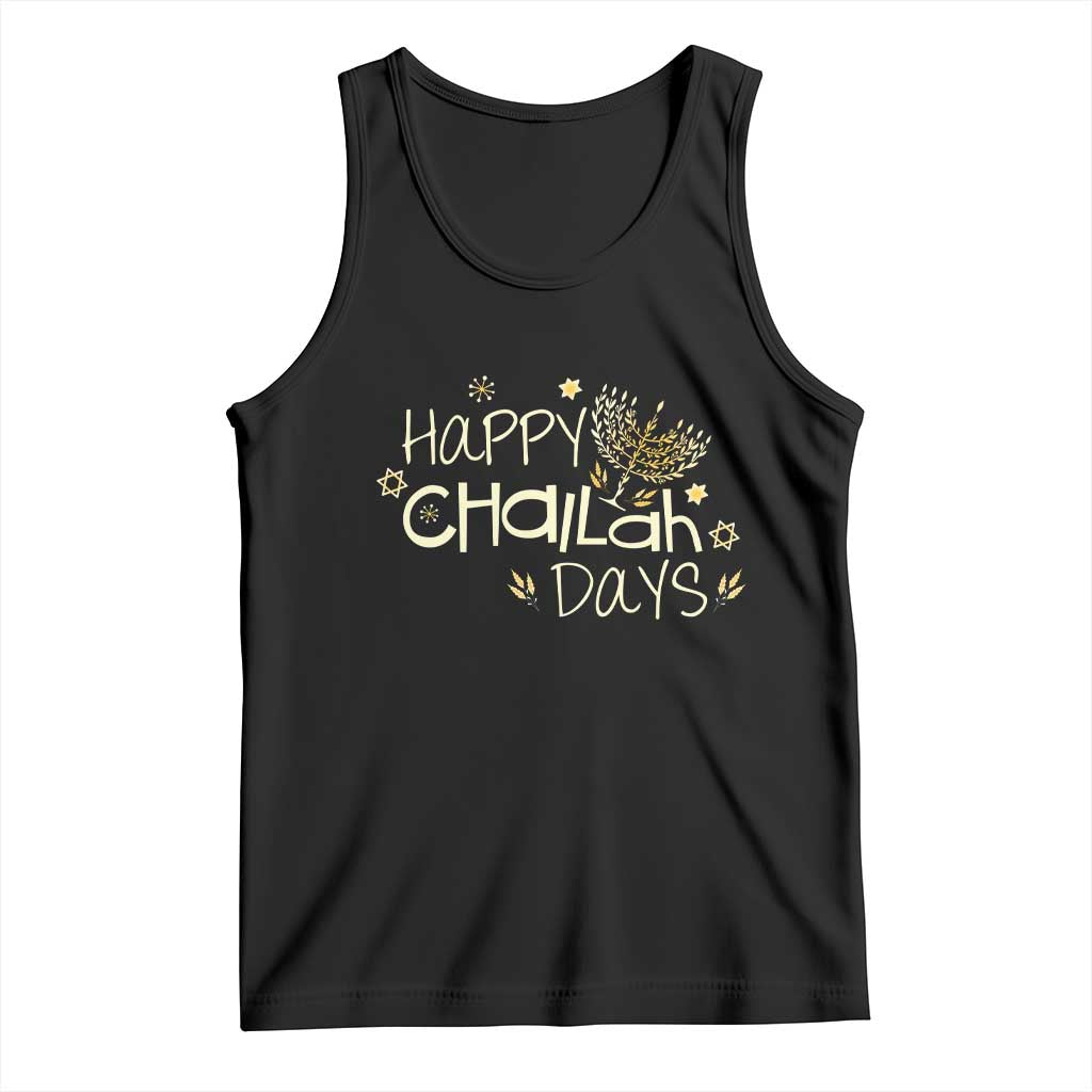 Funny Hanukkah Festival Of Lights Tank Top Happy Challah Days - Wonder Print Shop