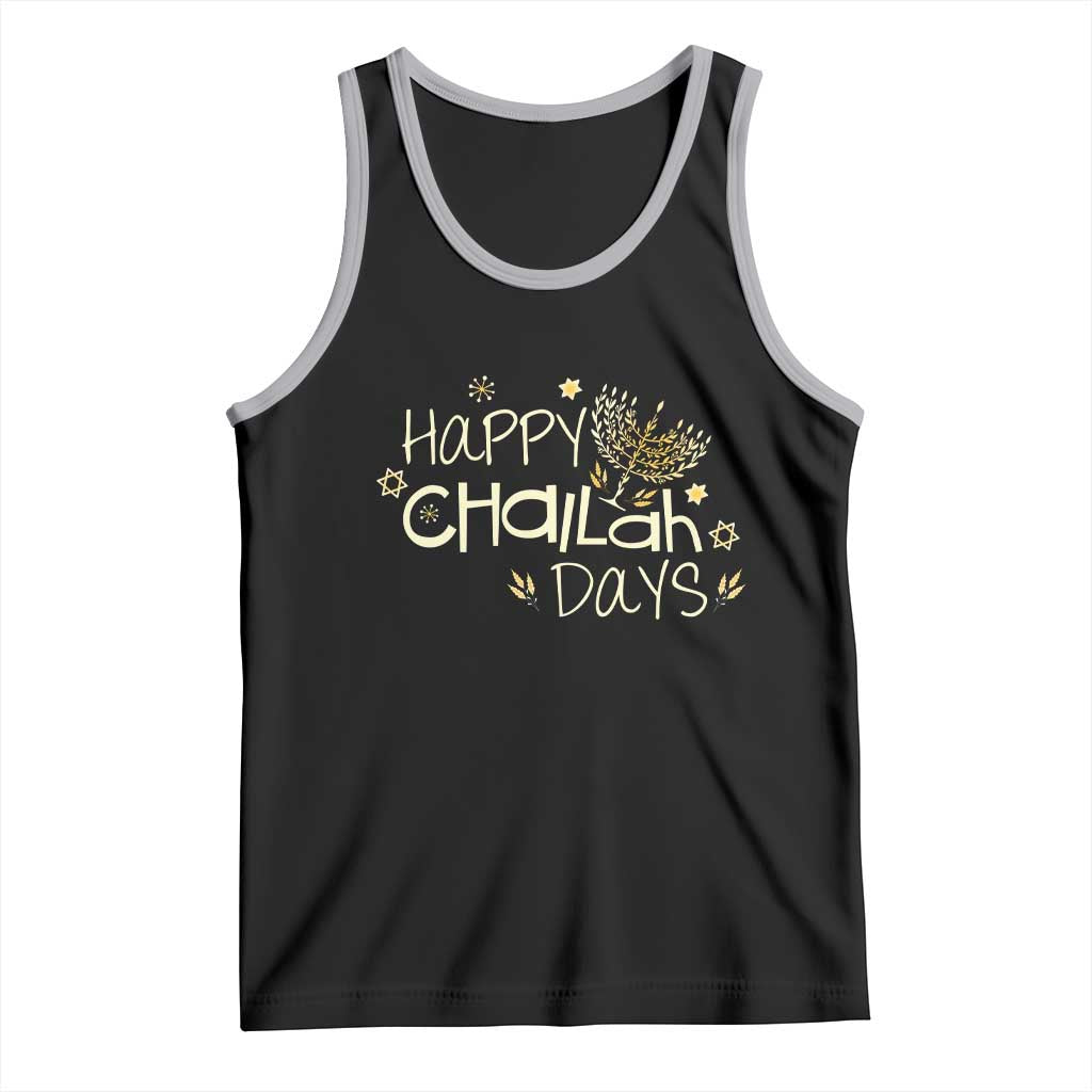 Funny Hanukkah Festival Of Lights Tank Top Happy Challah Days - Wonder Print Shop