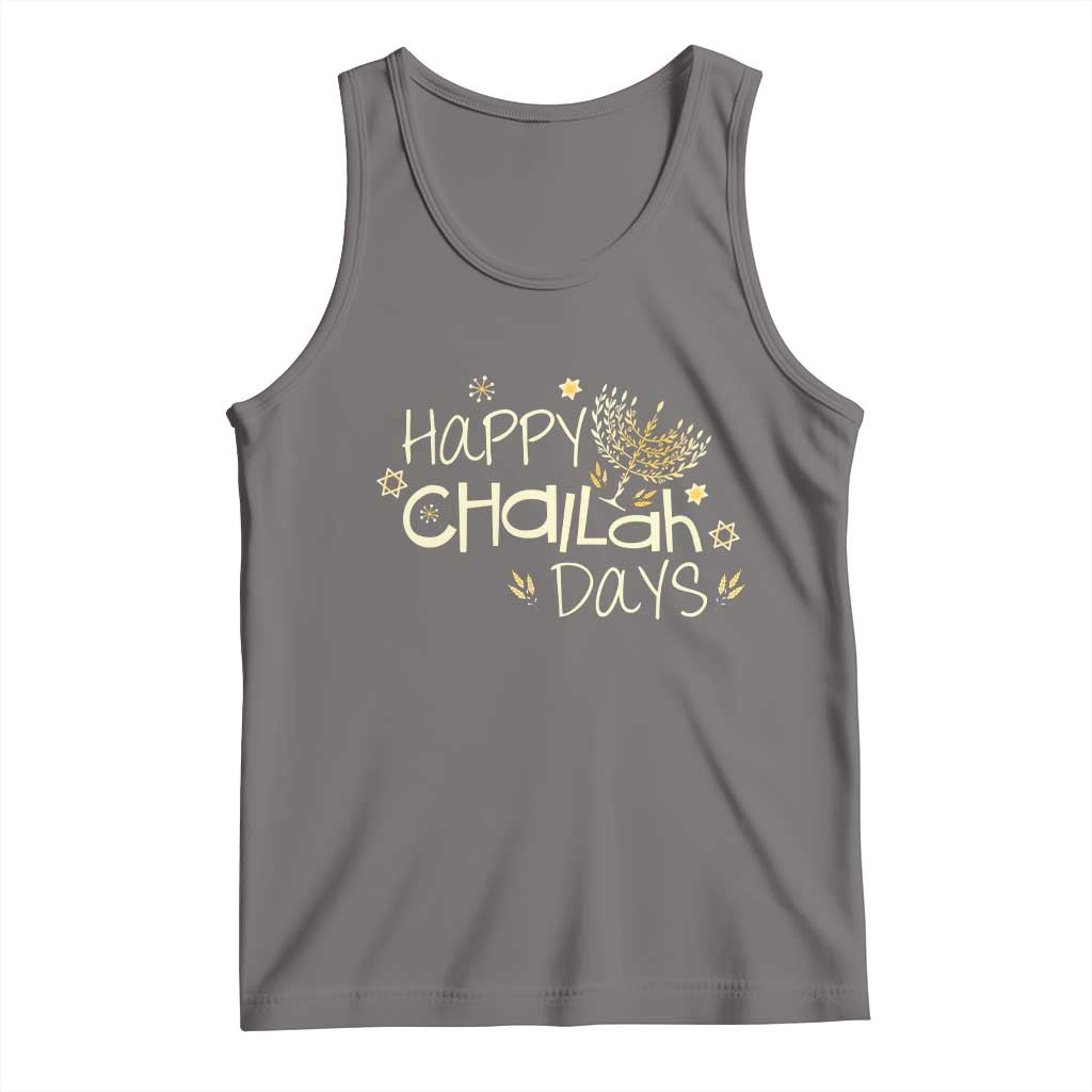 Funny Hanukkah Festival Of Lights Tank Top Happy Challah Days - Wonder Print Shop