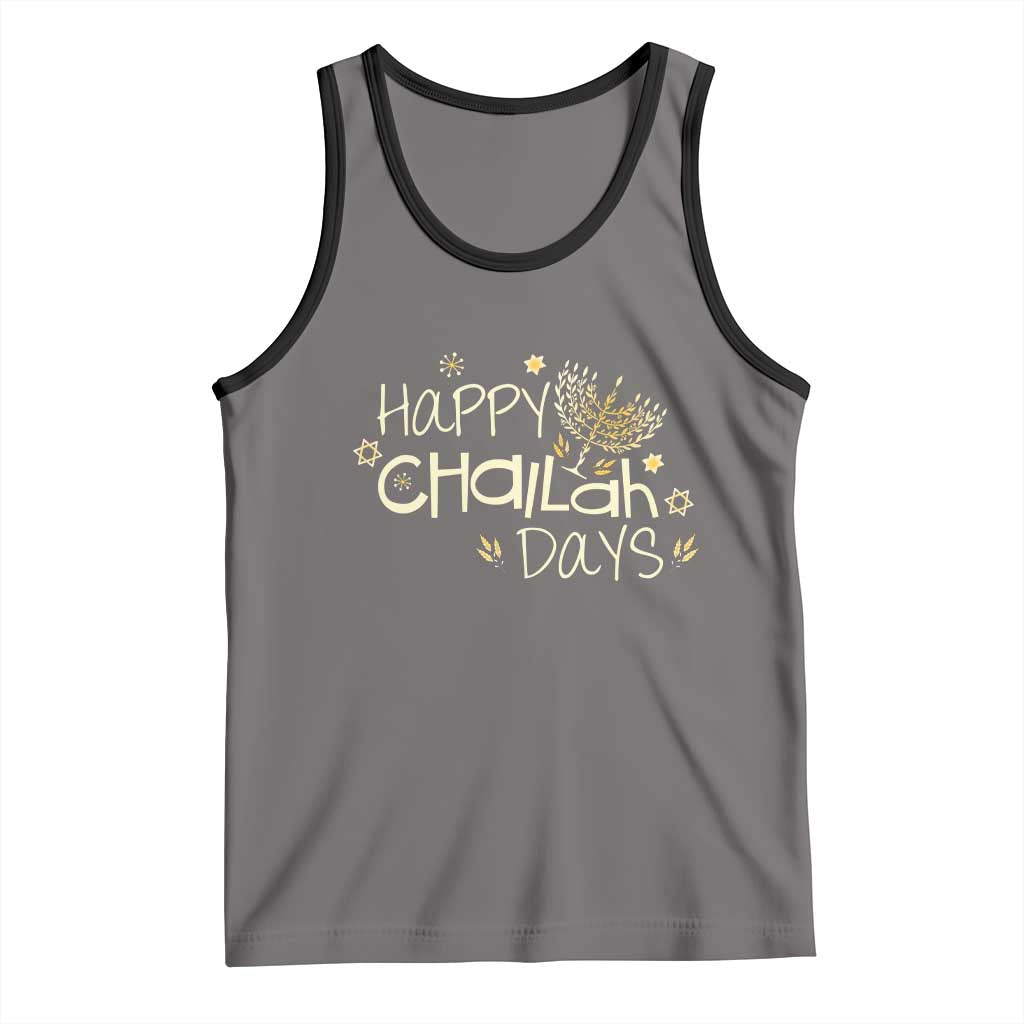 Funny Hanukkah Festival Of Lights Tank Top Happy Challah Days - Wonder Print Shop