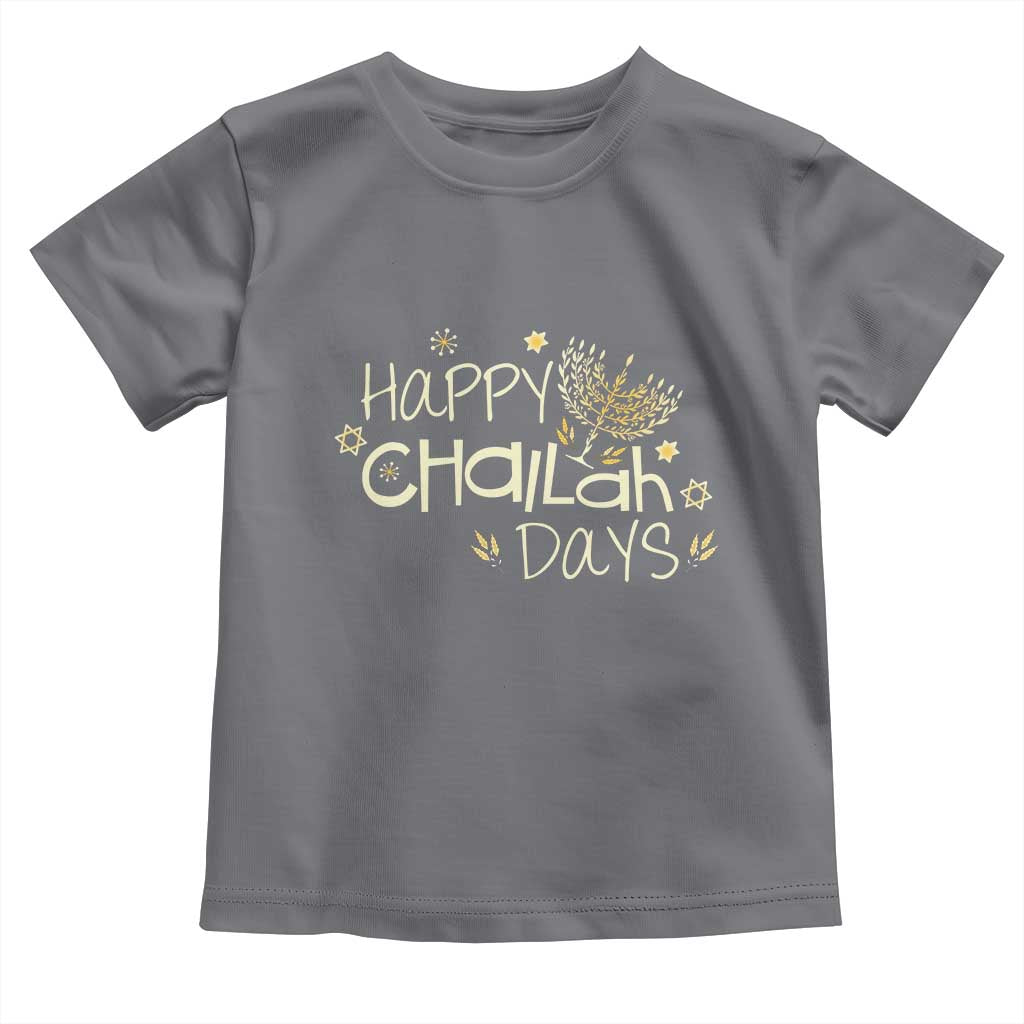 Funny Hanukkah Festival Of Lights Toddler T Shirt Happy Challah Days - Wonder Print Shop