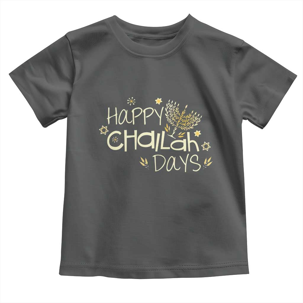 Funny Hanukkah Festival Of Lights Toddler T Shirt Happy Challah Days - Wonder Print Shop