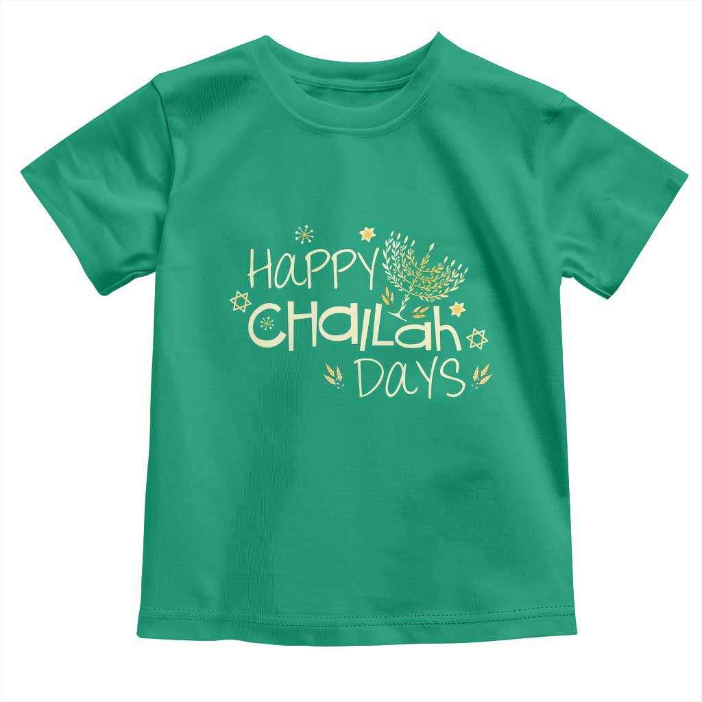 Funny Hanukkah Festival Of Lights Toddler T Shirt Happy Challah Days - Wonder Print Shop