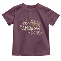 Funny Hanukkah Festival Of Lights Toddler T Shirt Happy Challah Days - Wonder Print Shop