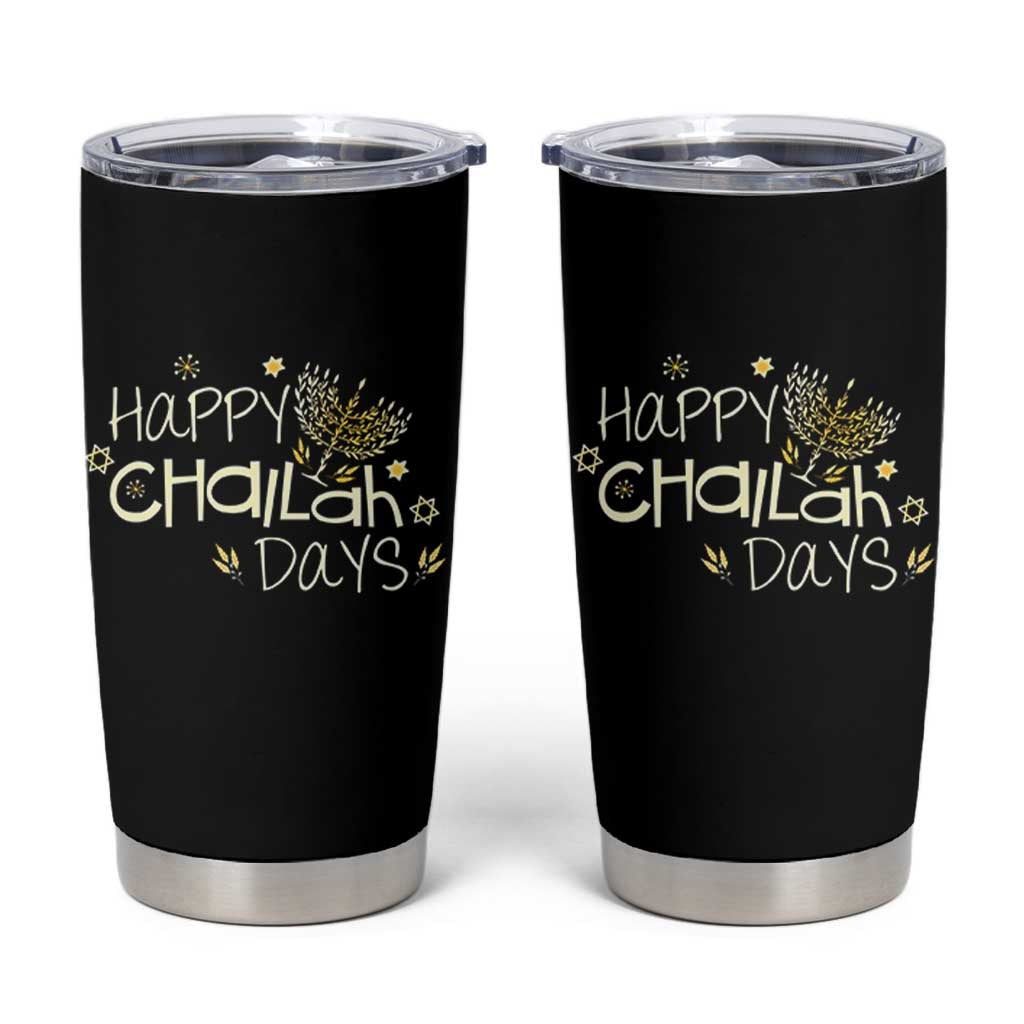 Funny Hanukkah Festival Of Lights Tumbler Cup Happy Challah Days - Wonder Print Shop