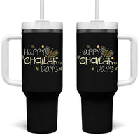 Funny Hanukkah Festival Of Lights Tumbler With Handle Happy Challah Days - Wonder Print Shop