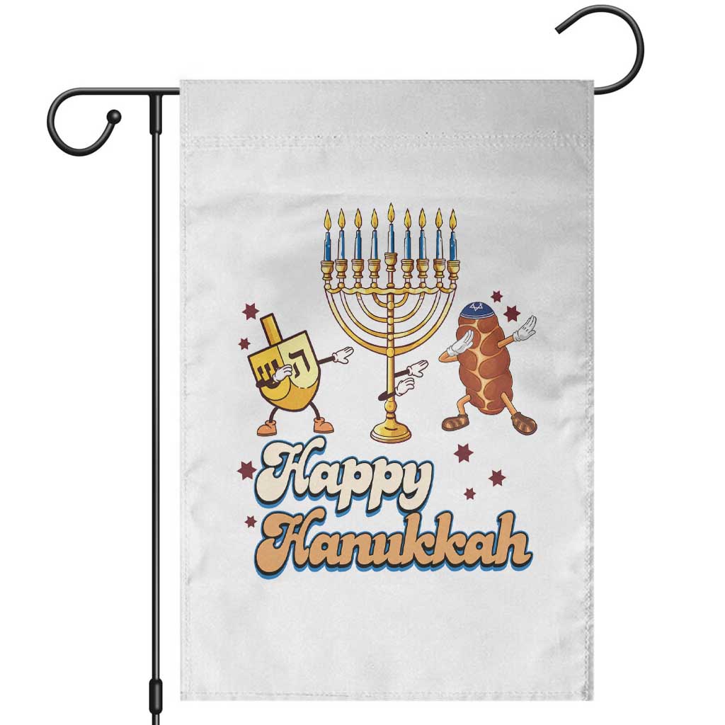 Funny Hanukkah Garden Flag Dab Dreidel Menorah Challah Gift - Wonder Print Shop