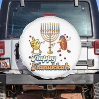 Funny Hanukkah Spare Tire Cover Dab Dreidel Menorah Challah Gift - Wonder Print Shop