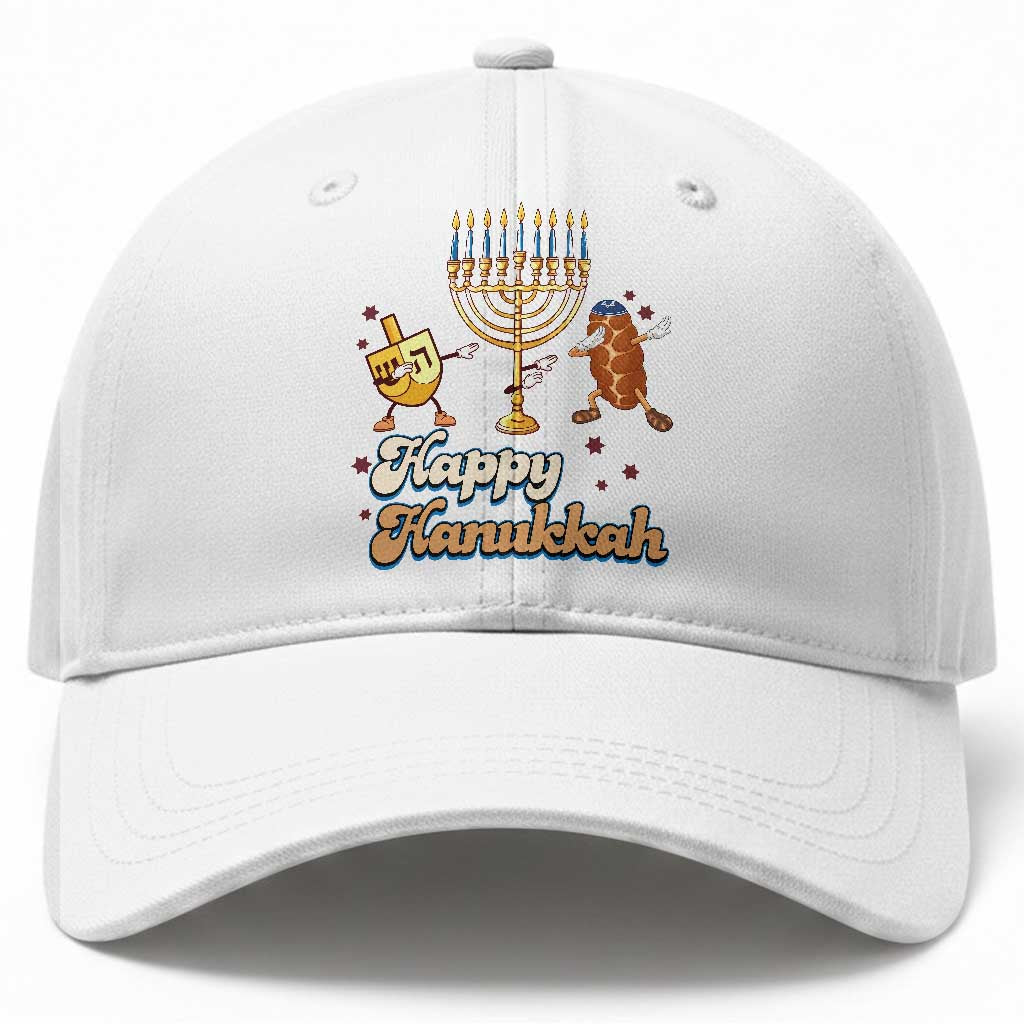 Funny Hanukkah Baseball Cap Dab Dreidel Menorah Challah Gift