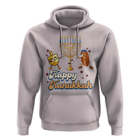 Funny Hanukkah Hoodie Dab Dreidel Menorah Challah Gift - Wonder Print Shop