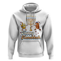 Funny Hanukkah Hoodie Dab Dreidel Menorah Challah Gift - Wonder Print Shop