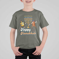 Funny Hanukkah T Shirt For Kid Dab Dreidel Menorah Challah Gift - Wonder Print Shop