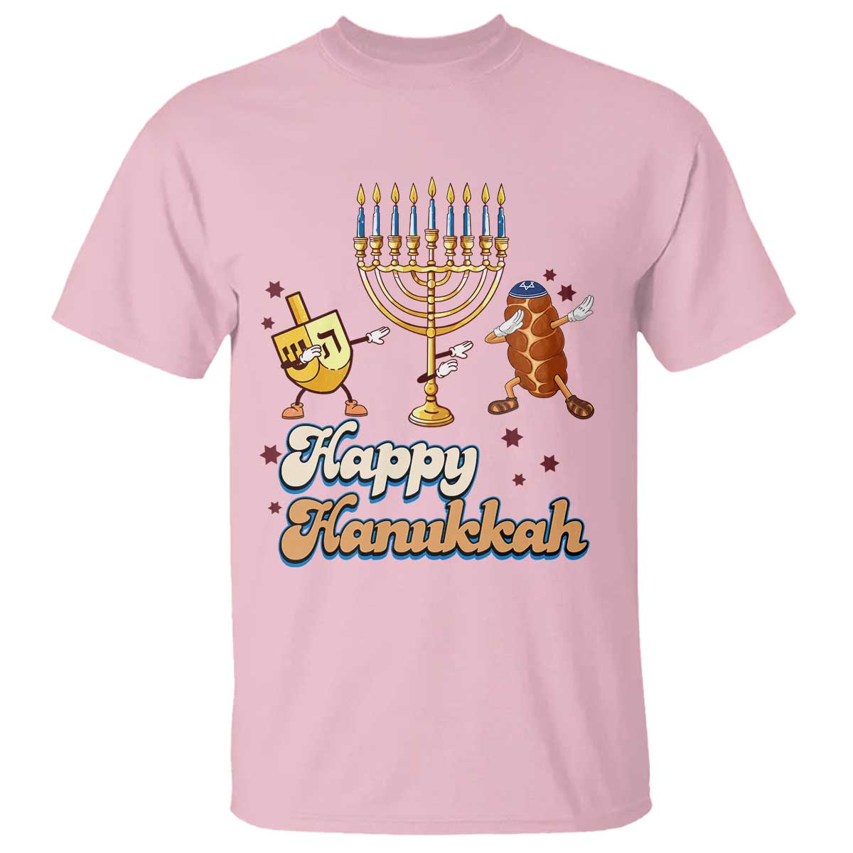 Funny Hanukkah T Shirt Dab Dreidel Menorah Challah Gift - Wonder Print Shop