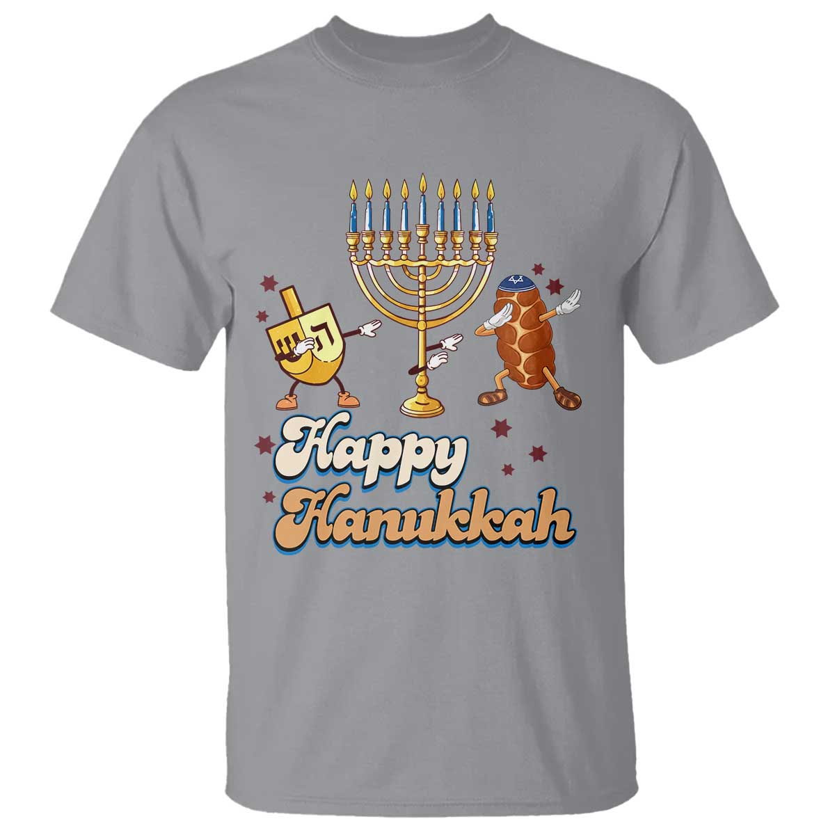 Funny Hanukkah T Shirt Dab Dreidel Menorah Challah Gift - Wonder Print Shop