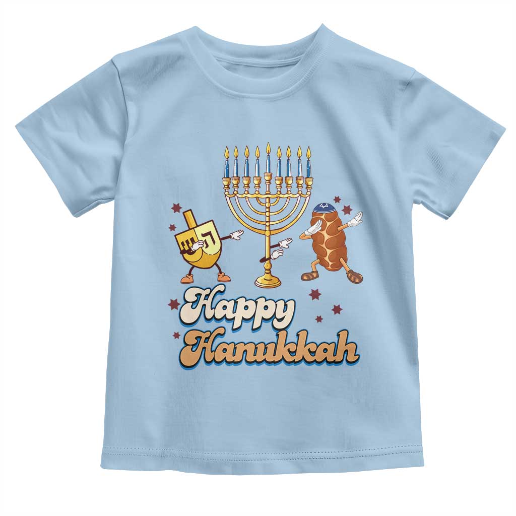 Funny Hanukkah Toddler T Shirt Dab Dreidel Menorah Challah Gift - Wonder Print Shop
