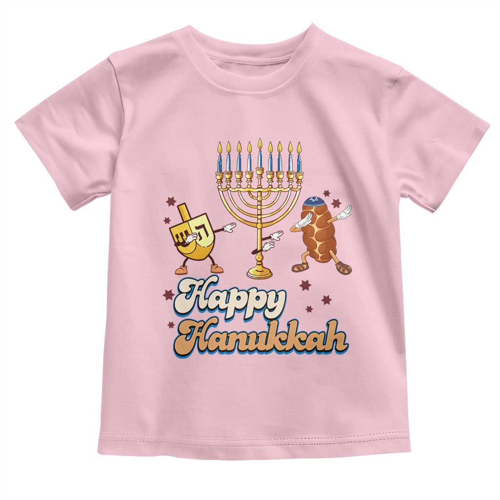 Funny Hanukkah Toddler T Shirt Dab Dreidel Menorah Challah Gift - Wonder Print Shop
