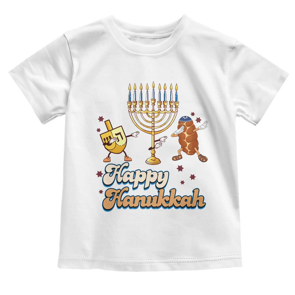 Funny Hanukkah Toddler T Shirt Dab Dreidel Menorah Challah Gift - Wonder Print Shop