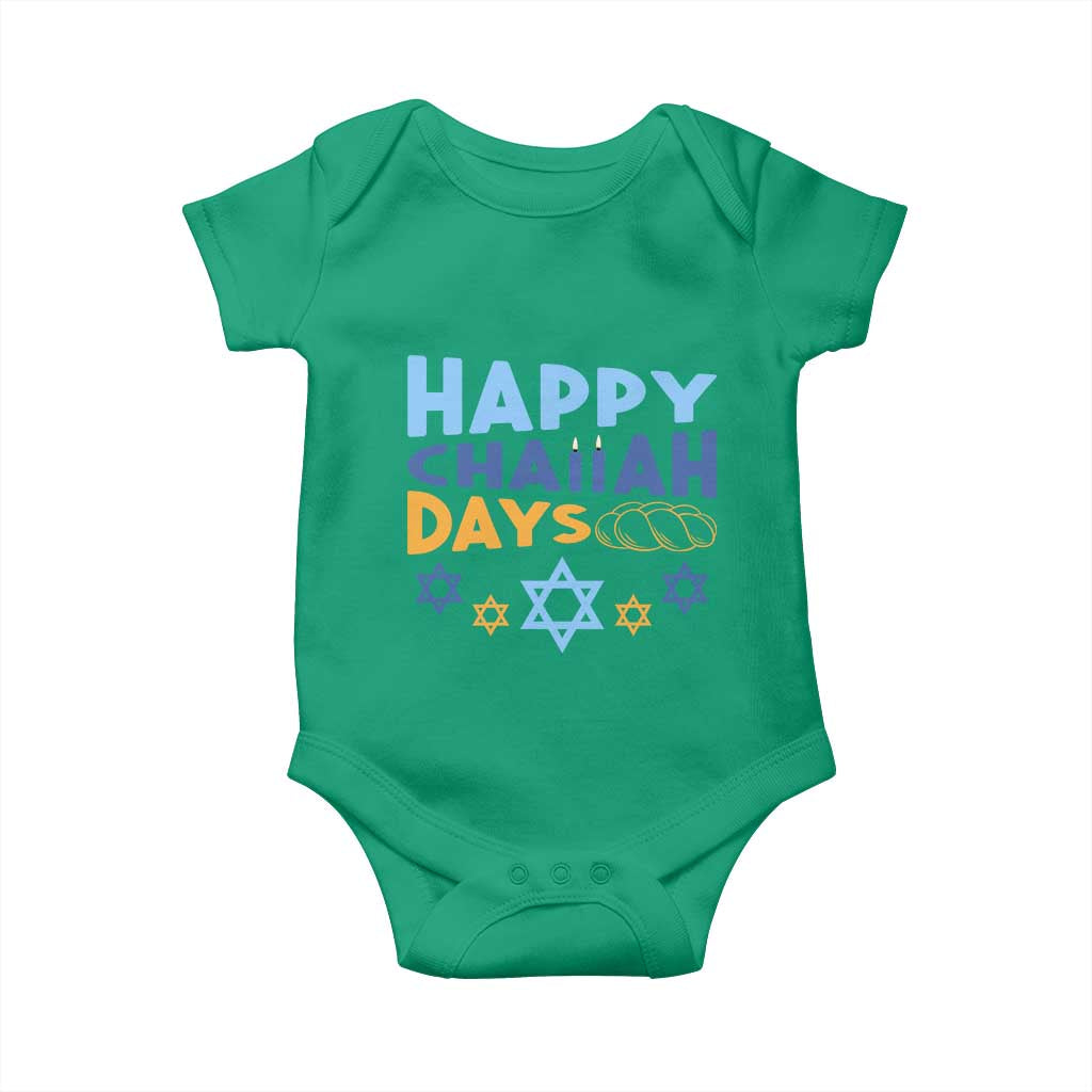 Happy Challah Days Baby Onesie Hanukkah Holiday Gift - Wonder Print Shop