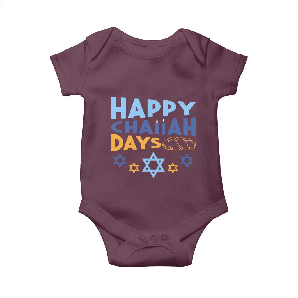 Happy Challah Days Baby Onesie Hanukkah Holiday Gift - Wonder Print Shop