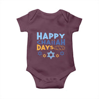 Happy Challah Days Baby Onesie Hanukkah Holiday Gift - Wonder Print Shop