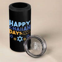 Happy Challah Days 4 in 1 Can Cooler Tumbler Hanukkah Holiday Gift - Wonder Print Shop