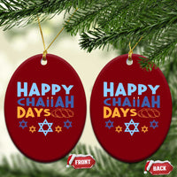 Happy Challah Days Ceramic Ornament Hanukkah Holiday Gift - Wonder Print Shop