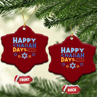 Happy Challah Days Ceramic Ornament Hanukkah Holiday Gift - Wonder Print Shop