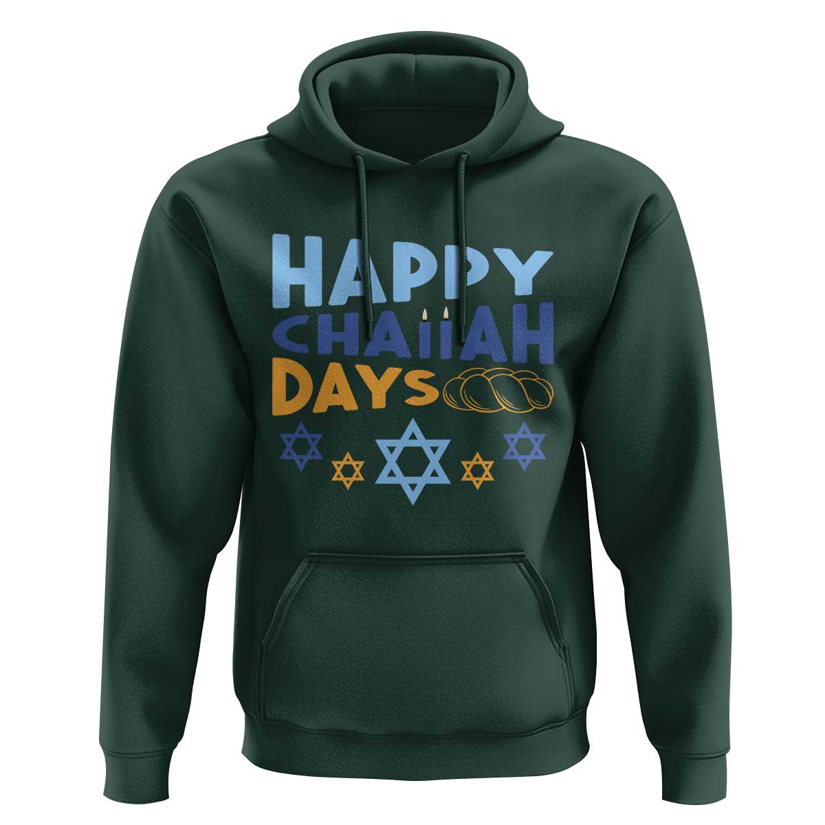 Happy Challah Days Hoodie Hanukkah Holiday Gift - Wonder Print Shop