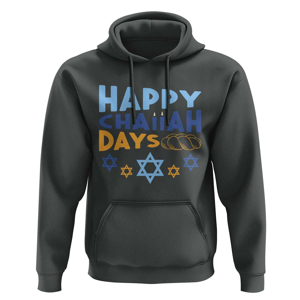 Happy Challah Days Hoodie Hanukkah Holiday Gift - Wonder Print Shop
