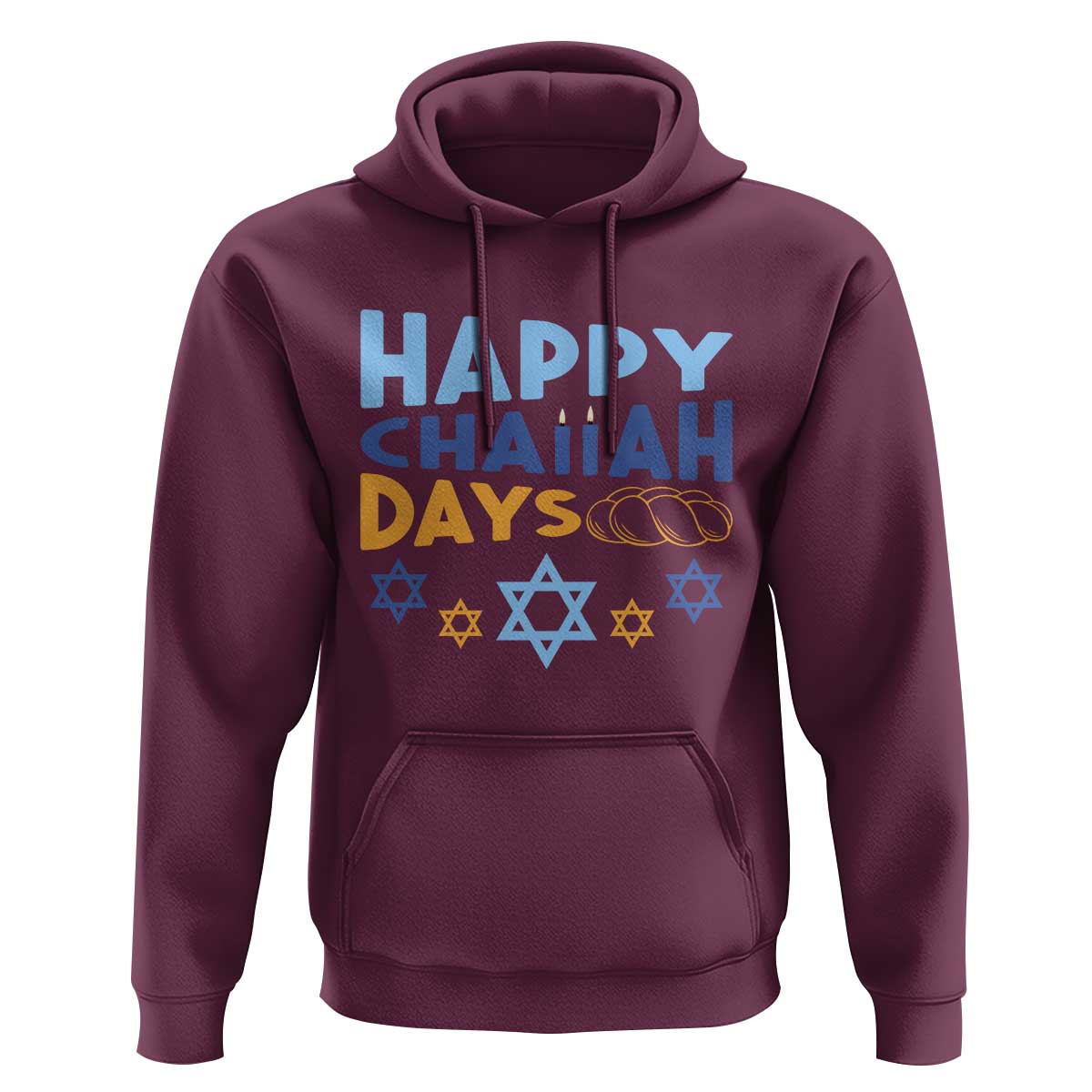 Happy Challah Days Hoodie Hanukkah Holiday Gift - Wonder Print Shop