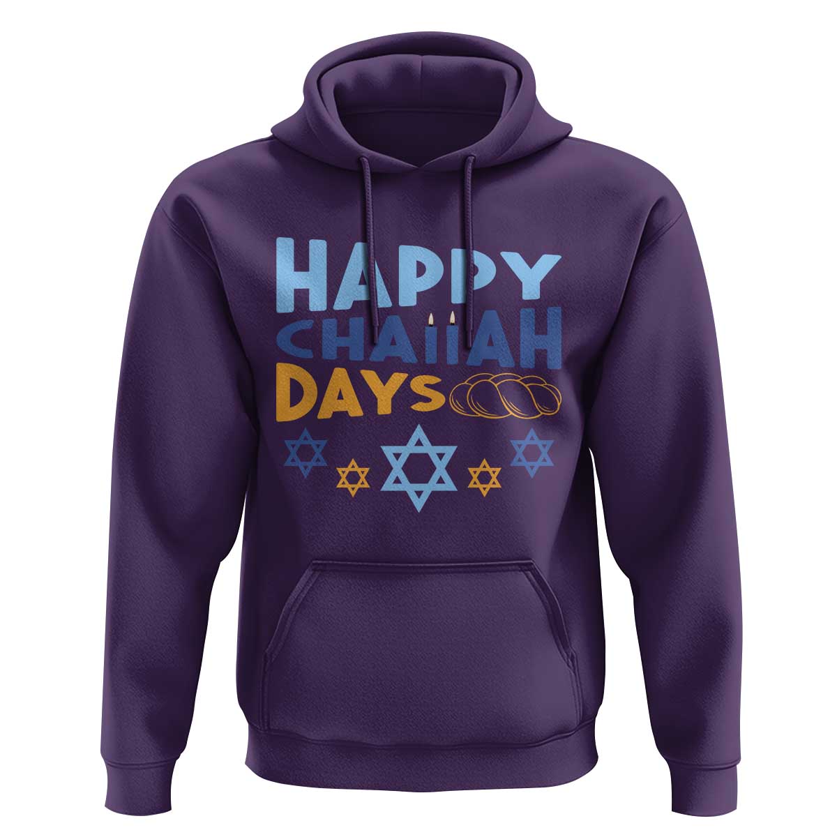 Happy Challah Days Hoodie Hanukkah Holiday Gift - Wonder Print Shop