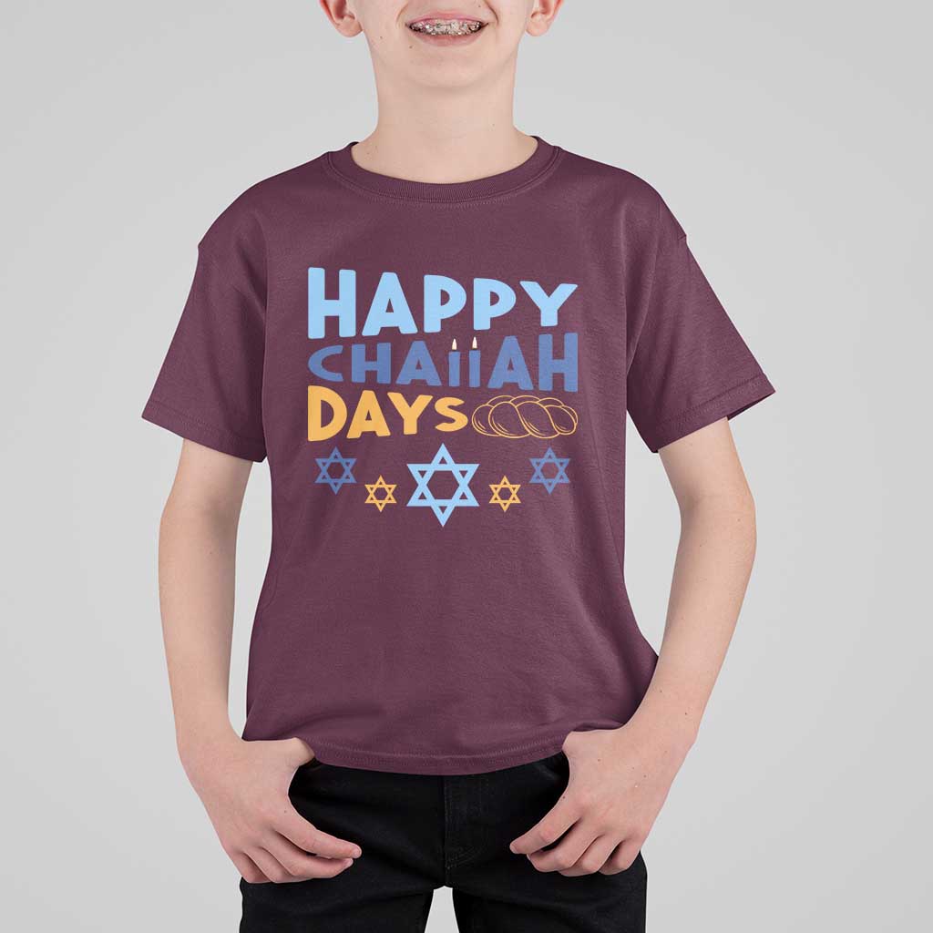 Happy Challah Days T Shirt For Kid Hanukkah Holiday Gift - Wonder Print Shop