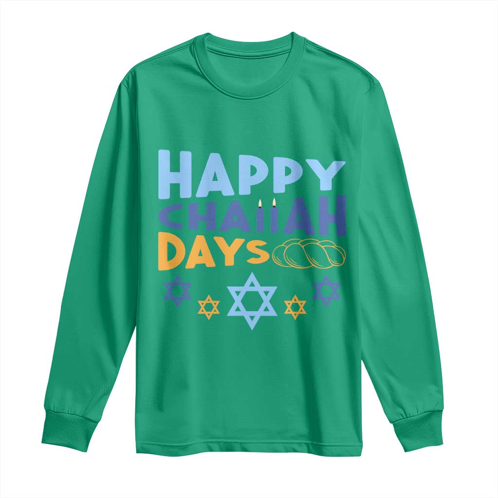 Happy Challah Days Long Sleeve Shirt Hanukkah Holiday Gift - Wonder Print Shop