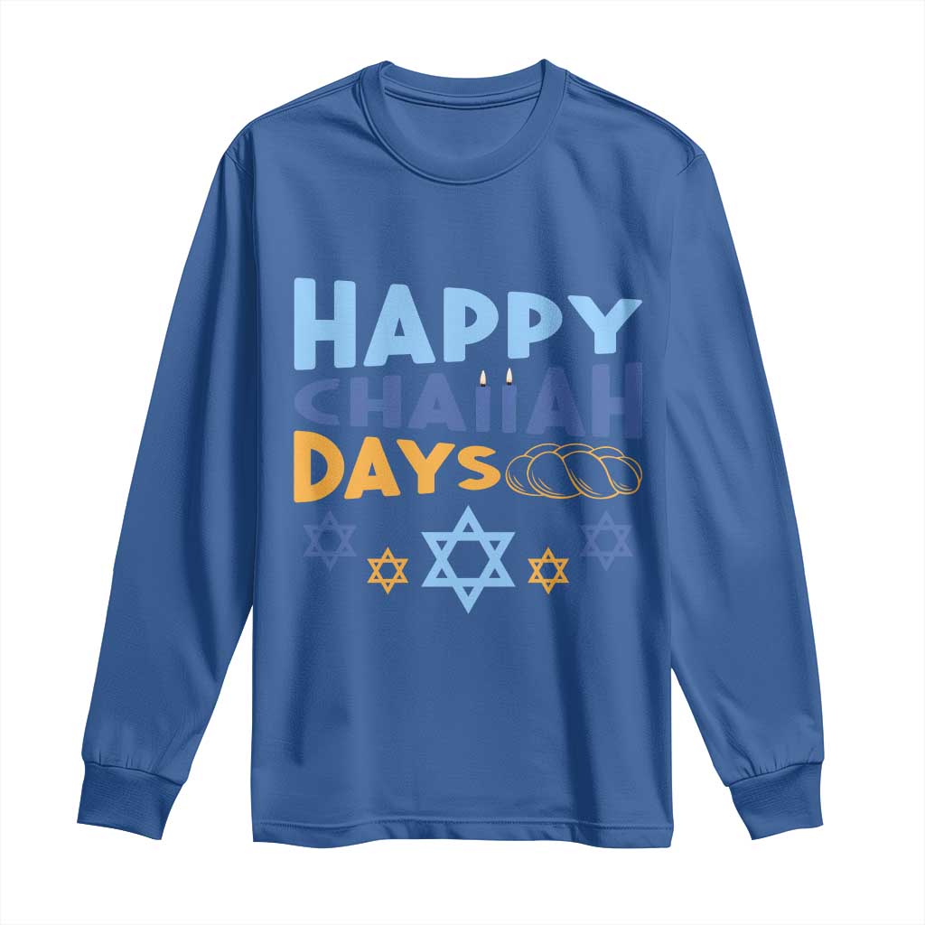 Happy Challah Days Long Sleeve Shirt Hanukkah Holiday Gift - Wonder Print Shop