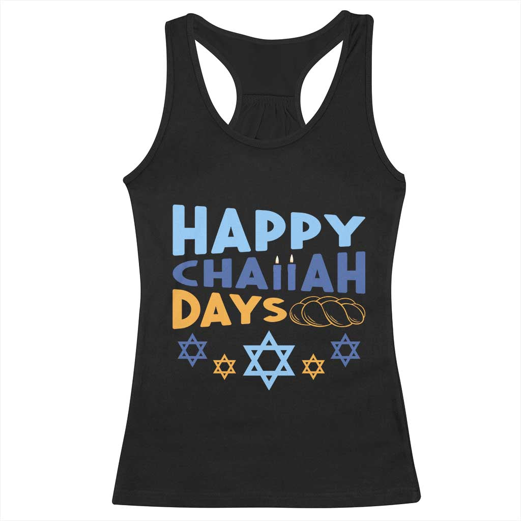 Happy Challah Days Racerback Tank Top Hanukkah Holiday Gift - Wonder Print Shop