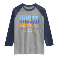 Happy Challah Days Raglan Shirt Hanukkah Holiday Gift - Wonder Print Shop