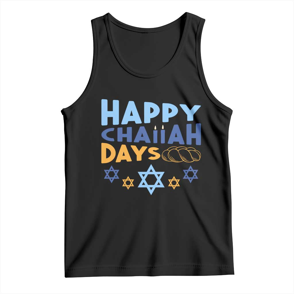 Happy Challah Days Tank Top Hanukkah Holiday Gift - Wonder Print Shop