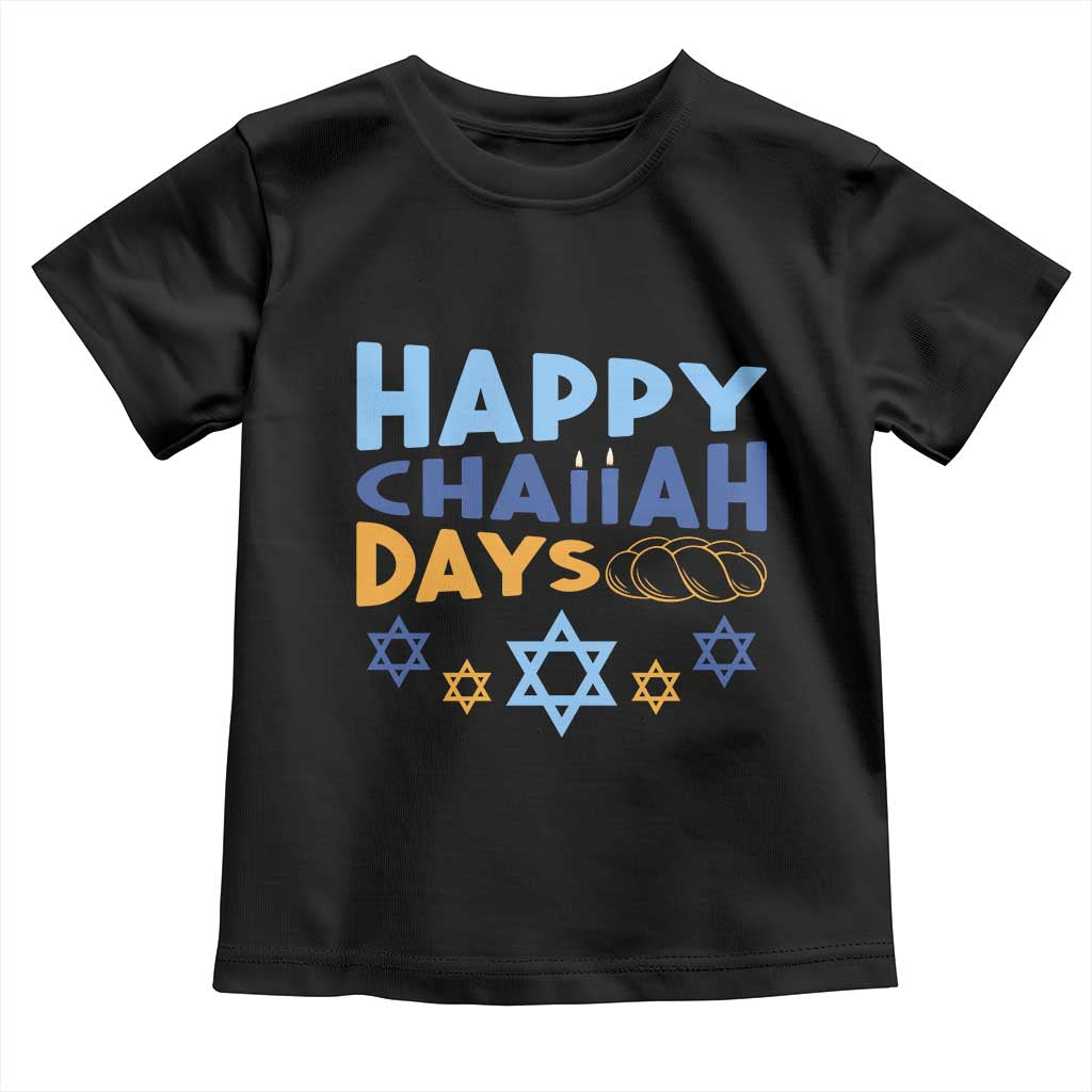 Happy Challah Days Toddler T Shirt Hanukkah Holiday Gift - Wonder Print Shop