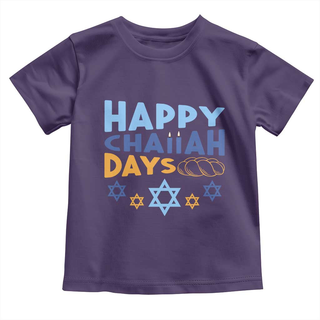 Happy Challah Days Toddler T Shirt Hanukkah Holiday Gift - Wonder Print Shop