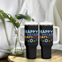 Happy Challah Days Tumbler With Handle Hanukkah Holiday Gift - Wonder Print Shop