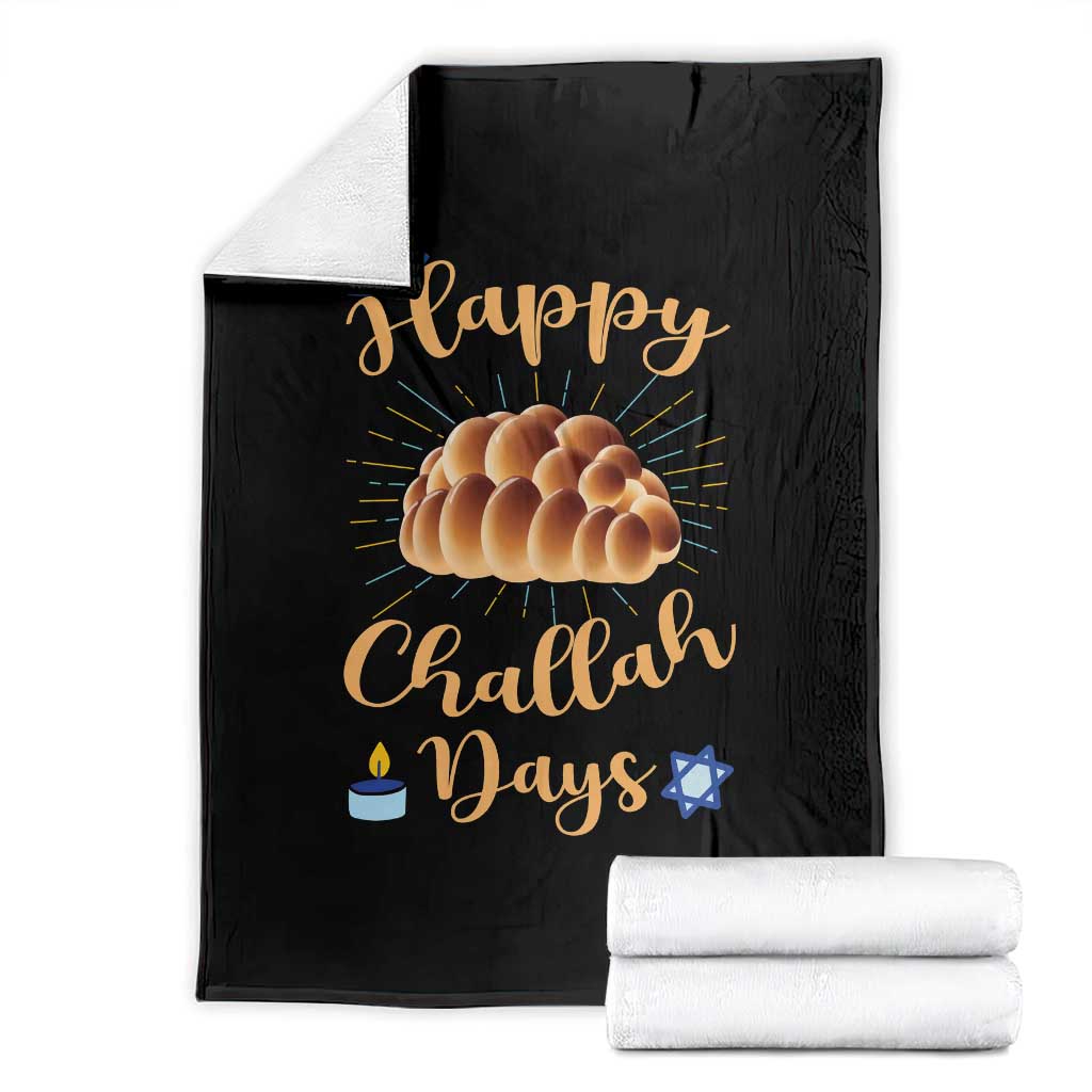 Funny Hanukkah Happy Challah Days Throw Blanket Jewish Gift - Wonder Print Shop