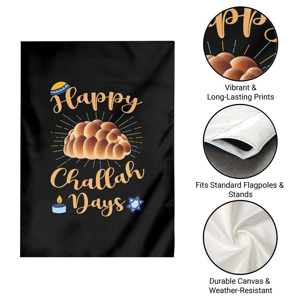 Funny Hanukkah Happy Challah Days Garden Flag Jewish Gift - Wonder Print Shop